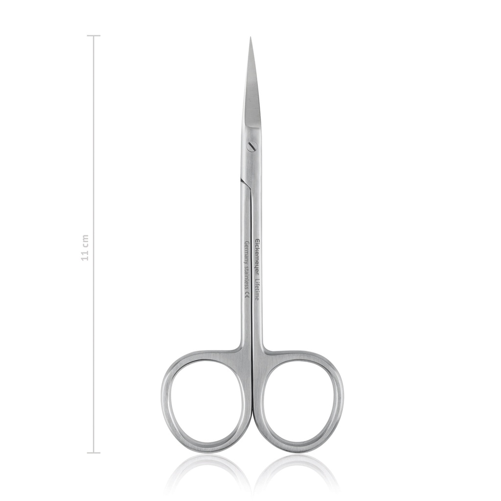 Finom olló, 11 cm, egyenes, hegyes/hegyes