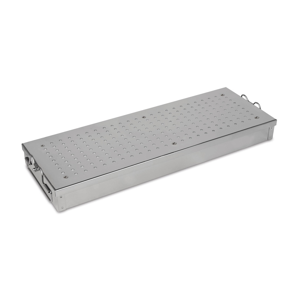 Sterilizáló konténer Melag autoklávhoz, textilszűrővel, 39,2 × 13,8 × 4 cm