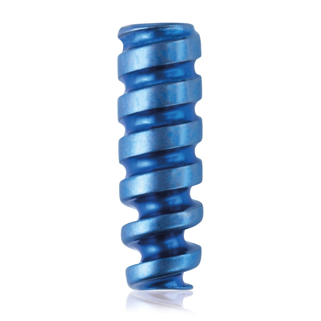 Zlig kanülált interferencia csavar 1,1/Ø3,0/10,0 mm, HEX 2,0, sötétkék