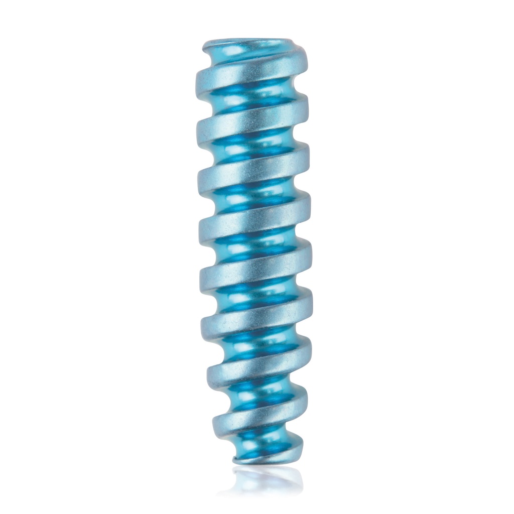 Zlig interferencia csavar, kanülált 1,1/Ø3,5/13,0 mm, HEX 2,0, világoskék