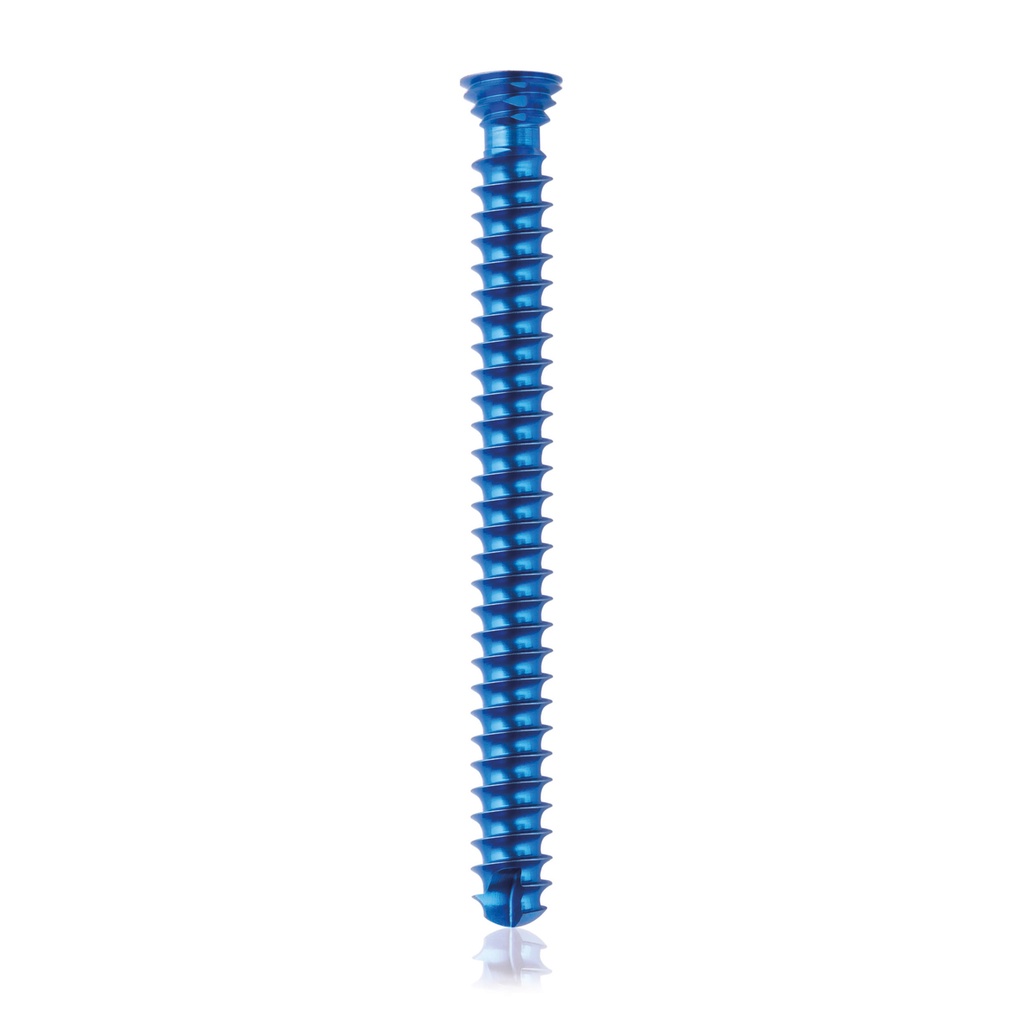 Titán zárócsavar Ø4,0 × 40 mm, szögstabil, többirányú, kék, Torx 10, önfúró, önmetsző