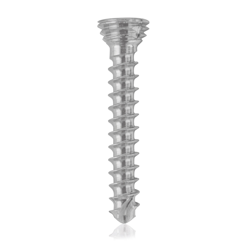 Titán zárócsavar Ø1,7 × 12 mm, szögstabil, többirányú, kék, Torx 6, önfúró, önmetsző
