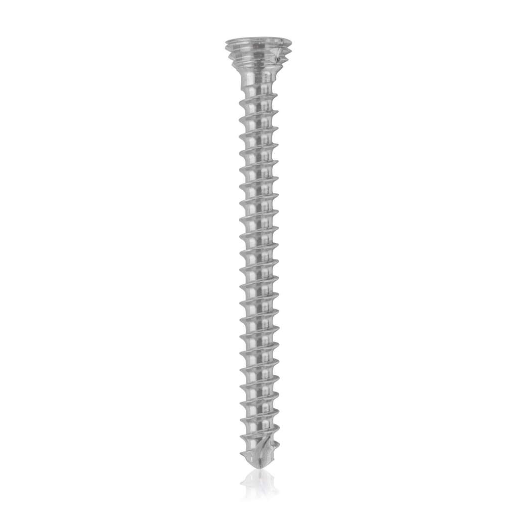 Titán zárócsavar Ø1,7 × 20 mm, szögstabil, többirányú, kék, Torx 6, önfúró, önmetsző