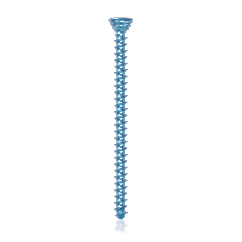 Titán zárócsavar Ø2,7 × 40 mm, szögstabil, többirányú, kék, Torx 10, önfúró, önmetsző