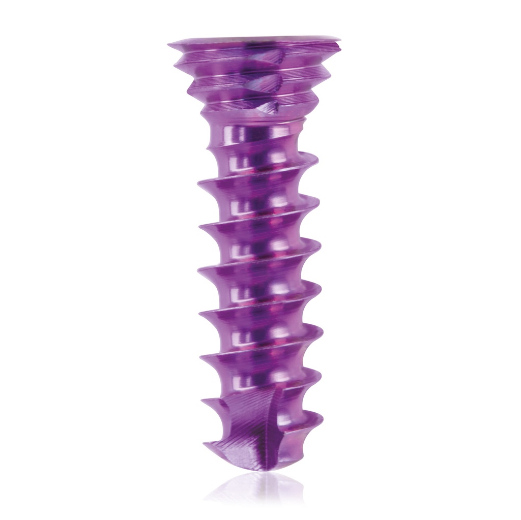 Titán zárócsavar Ø3,5 × 12 mm, szögstabil, többirányú, magenta, Torx 10, önfúró, önmetsző
