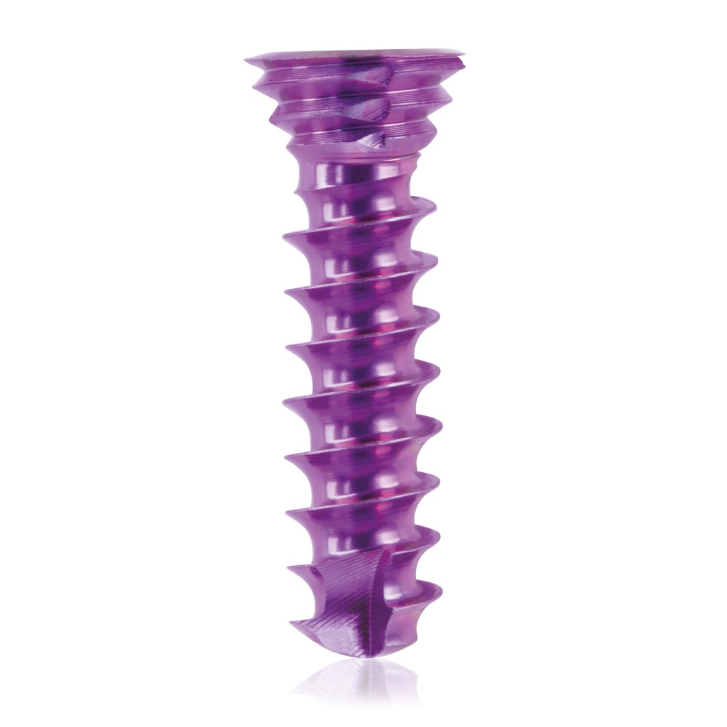 Titán zárócsavar Ø3,5 × 14 mm, szögstabil, többirányú, magenta, Torx 10, önfúró, önmetsző