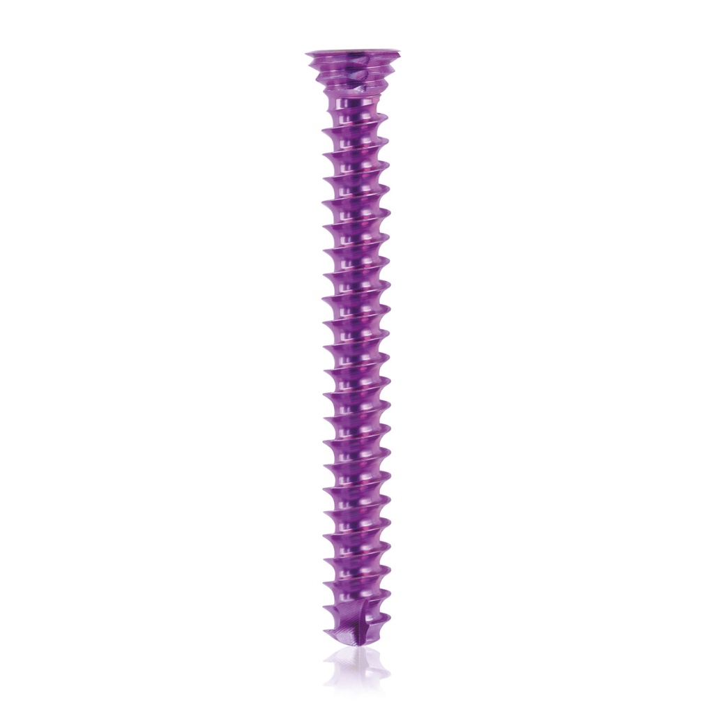 Titán zárócsavar Ø3,5 × 30 mm, szögstabil, többirányú, magenta, Torx 10, önfúró, önmetsző