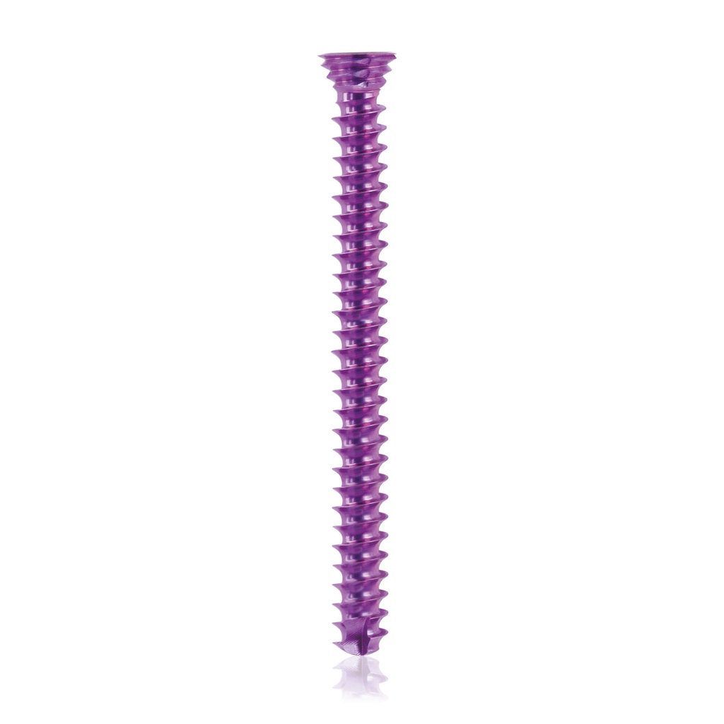 Titán zárócsavar Ø3,5 × 38 mm, szögstabil, többirányú, magenta, Torx 10, önfúró, önmetsző