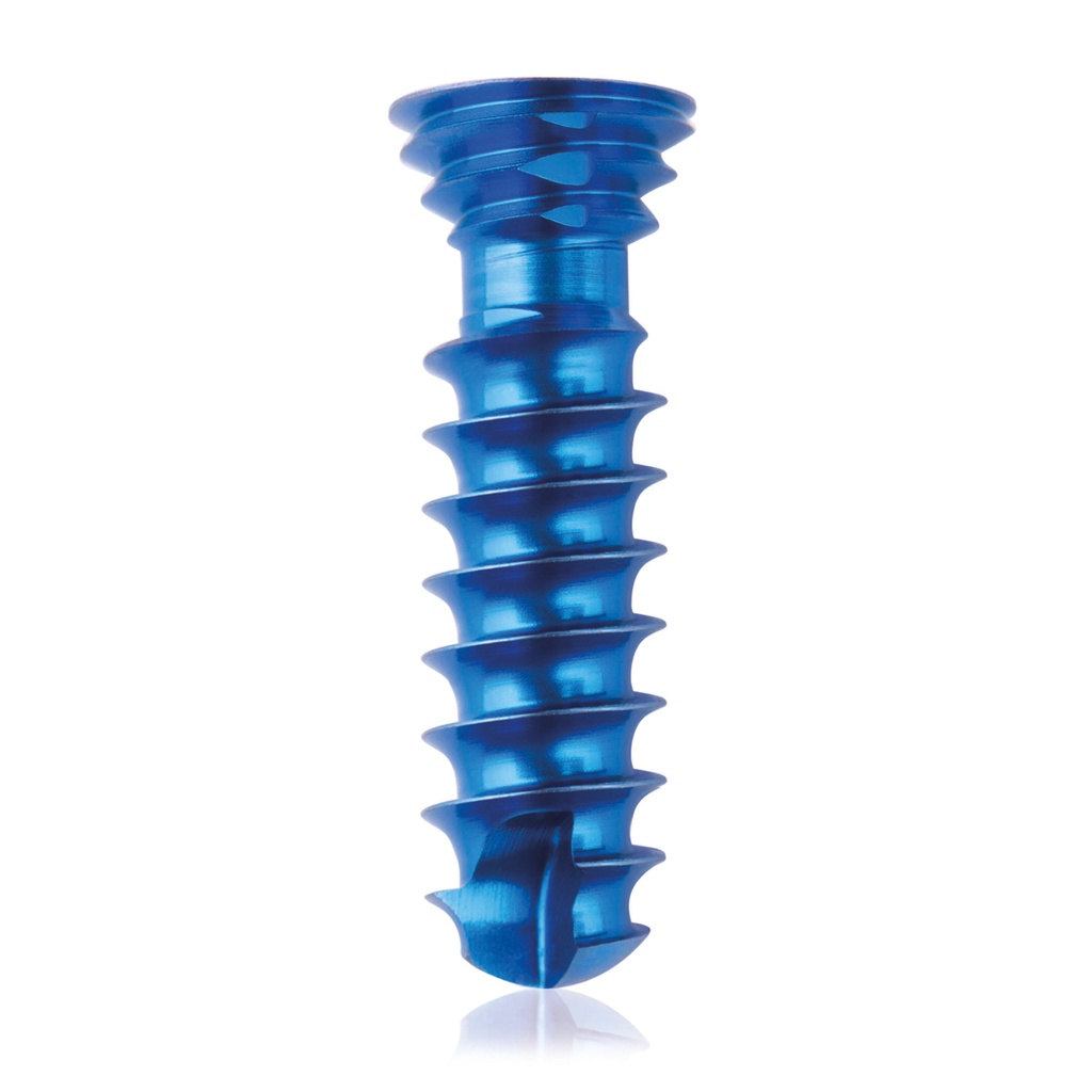 Titán zárócsavar Ø4,0 × 14 mm, szögstabil, többirányú, kék, Torx 10, önfúró, önmetsző