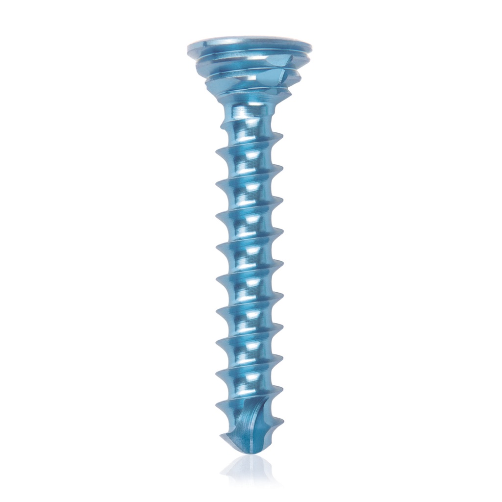 [185538] Titán zárócsavar Ø2,7 × 16 mm, szögstabil, többirányú, kék, Torx 10, önfúró, önmetsző