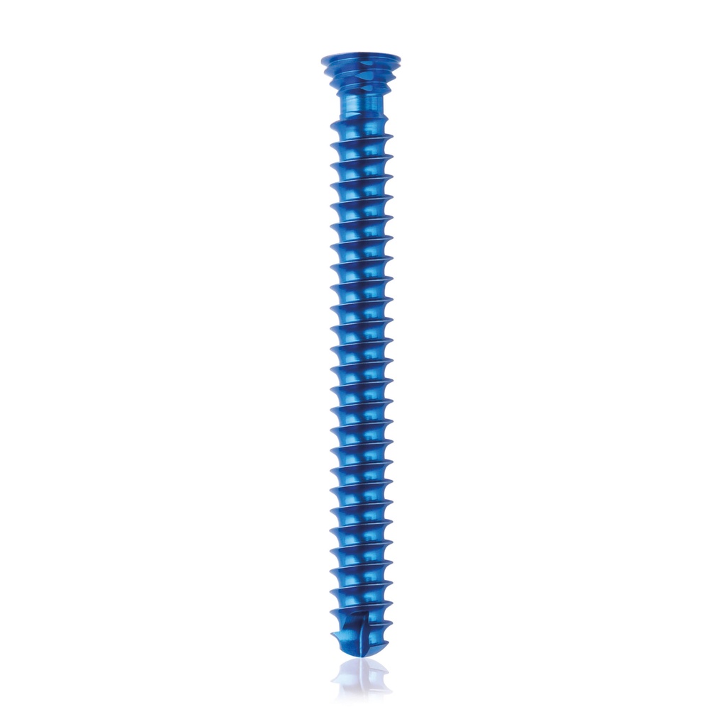Titán zárócsavar Ø4,0 × 36 mm, szögstabil, többirányú, kék, Torx 10, önfúró, önmetsző