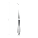 DECHAMPS ligatúratű, jobbra hajlított, éles, enyhén íves, 20 cm