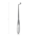 DECHAMPS ligatúratű, balra hajlított, tompa, 20 cm