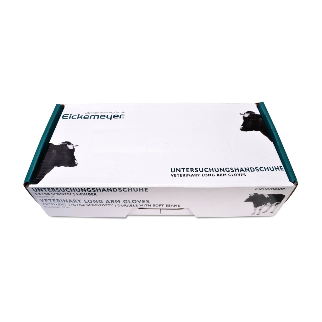 Vizsgálókesztyű, 5 ujjas, EICKEMEYER® Super Sensitive Strong, hosszú, 100 db-os kiszerelés