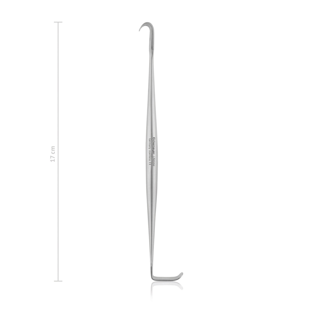 SENN–MILLER típusú feltáró, hegyes végű kivitel, 17 cm