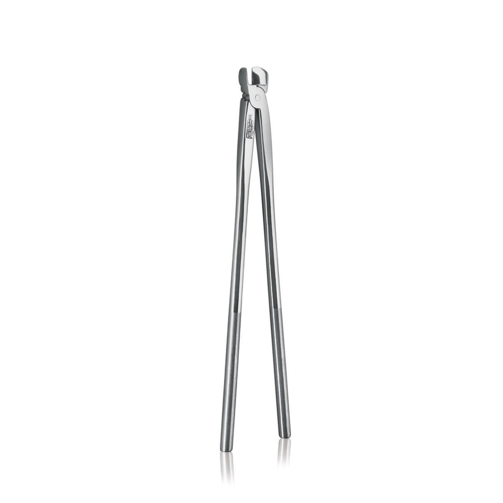 Őrlőfog-vágó, rozsdamentes acél, egyszerű csuklós, 48 cm, fix nyél, enyhén nyitott fej**