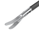 Metzenbaum olló, forgatható, unipoláris koagulációhoz csatlakozóval, Ø = 3 mm, H = 21 cm, műanyag markolat