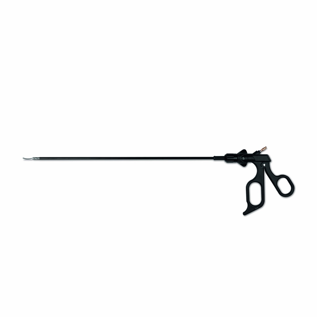 Metzenbaum-olló, forgatható, unipoláris koaguláció csatlakozással, Ø = 5 mm, hossz: 36 cm, műanyag markolat