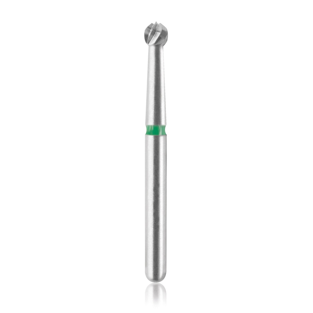 Rosen gömbfejű fogászati fúrófej, ISO 18, turbinához, ajánlott sebesség 55 000–160 000 RPM, max. 450 000 RPM, 5 db/csomag