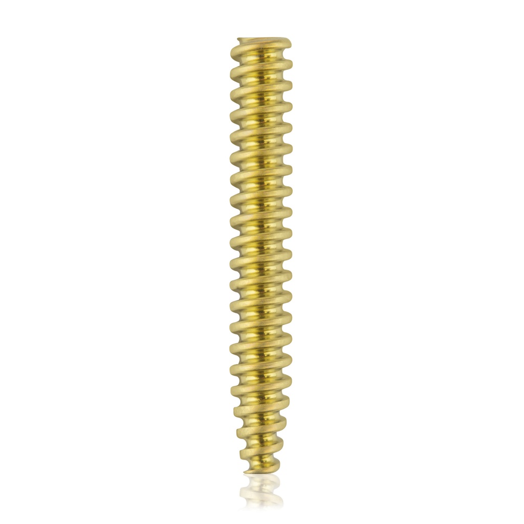 Titán interferenciacsavar, Ø4,5 x 30 mm, kanülált, kanül Ø1,1 mm, arany színű, HEX 2,5