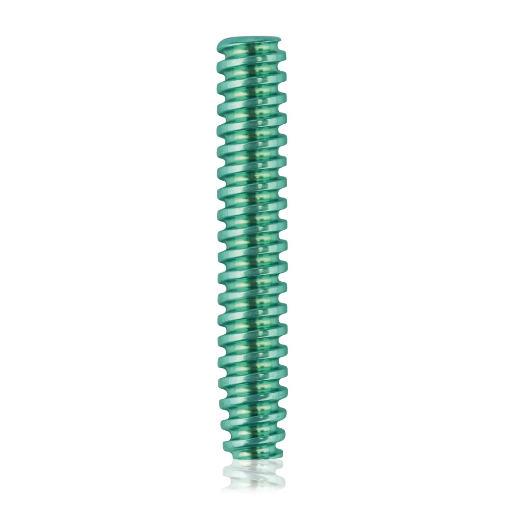 Titán interferenciacsavar, Ø5,0 x 30 mm, kanülált, kanül Ø2,9 mm, zöld színű, HEX 2,5