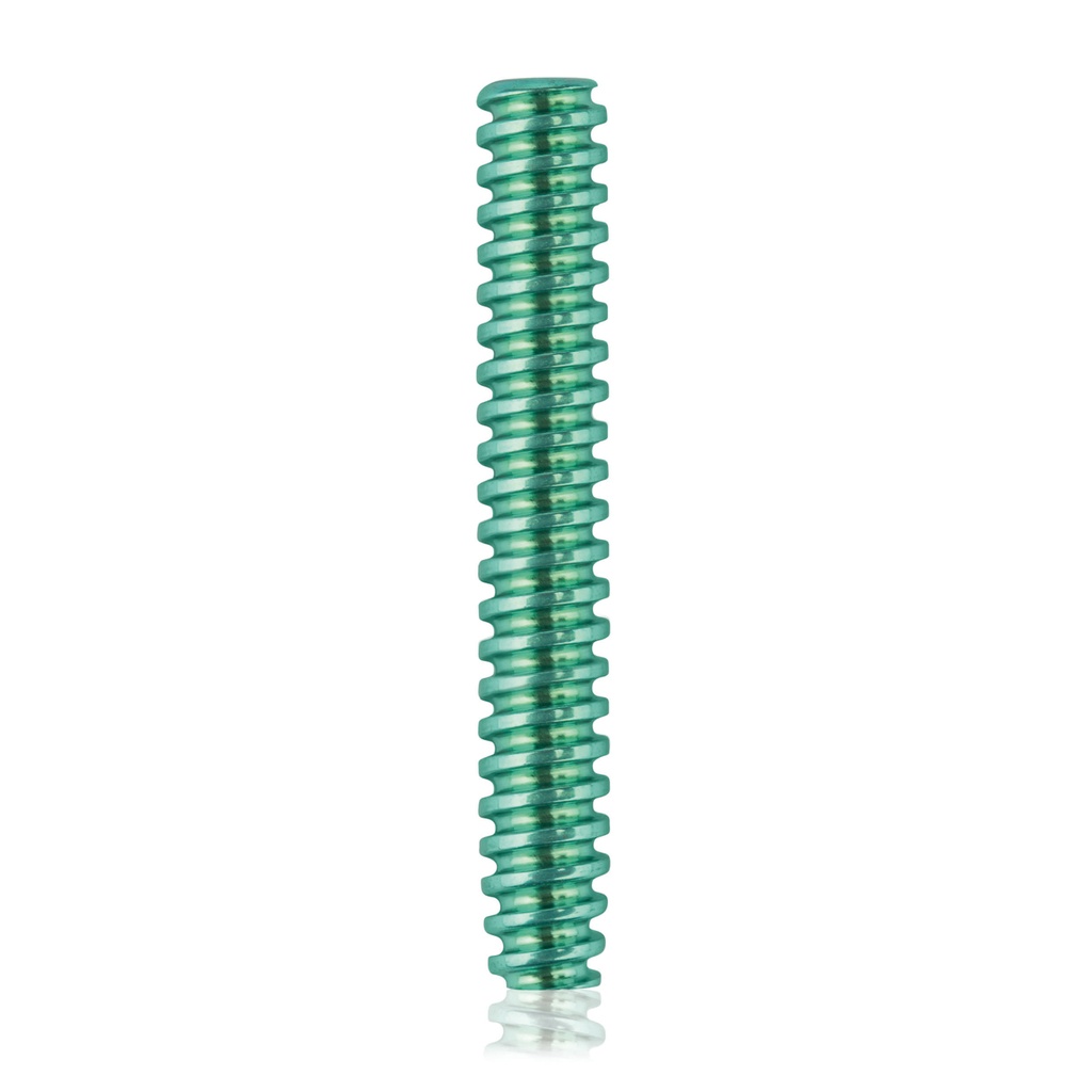 Titán interferenciacsavar, Ø5,0 x 35 mm, kanülált, kanül Ø2,9 mm, zöld színű, HEX 2,5