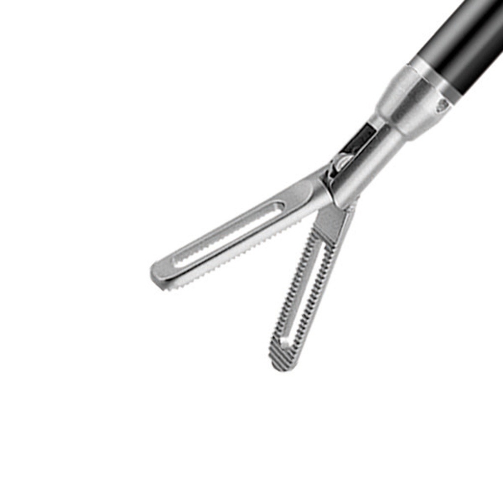 Dorsey-féle fogó, forgatható, unipoláris koagulációhoz való csatlakozóval, Ø = 10 mm, L = 45 cm, műanyag markolattal