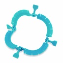 Lone Star gyűrűs retraktor, kék. 14,4 × 14,1 cm, steril csomagolásban