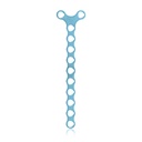 EickLoxx Micro Y-alakú csontlemez, 12 lyuk, 44,5 × 3,5 × 10 mm, 1.0 rendszer, világoskék