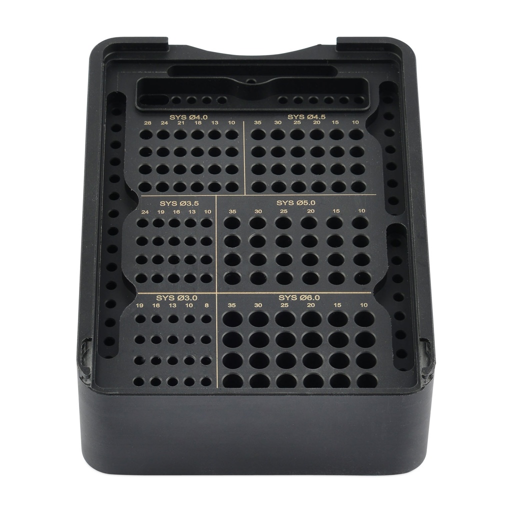 Zlig2 interferenciacsavar-tálca fedéllel, üres