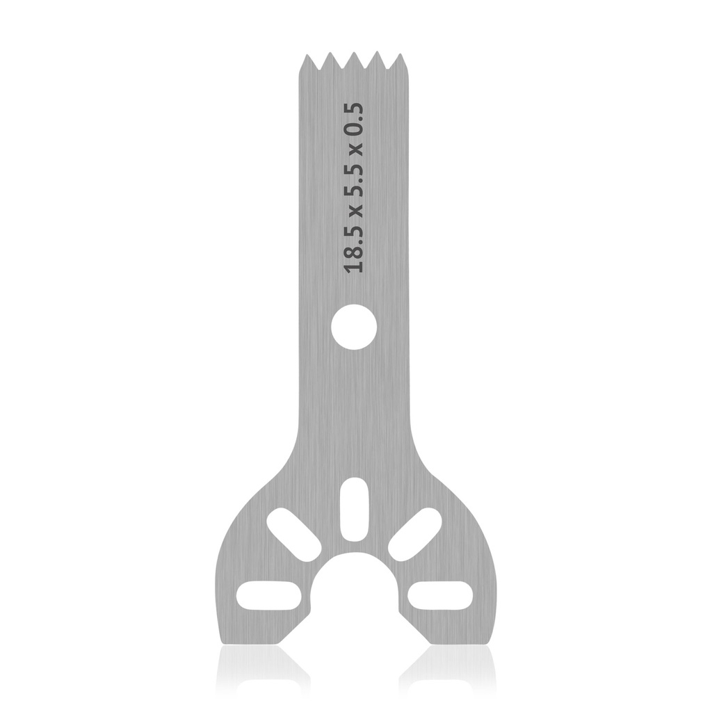 Fűrészpenge Stryker csatlakozással, H 18,5 × Sz 5,5 × V 0,5 mm