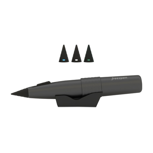 [173400] Freezpen 16G kyrosebészeti eszköz– tartozékai: 6 × 16 g N₂O patron, valamint 1 db kék (1–3 mm), 1 db fehér (2–6 mm) és 1 db zöld (4–8 mm) Freezpen fej