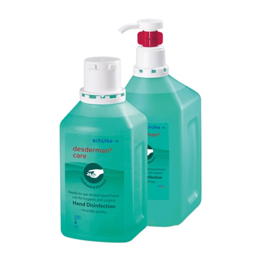 [307230] Schülke Desderman Care, 1 literes Euro-palack, etanolalapú kézfertőtlenítő ápoló panthenollal