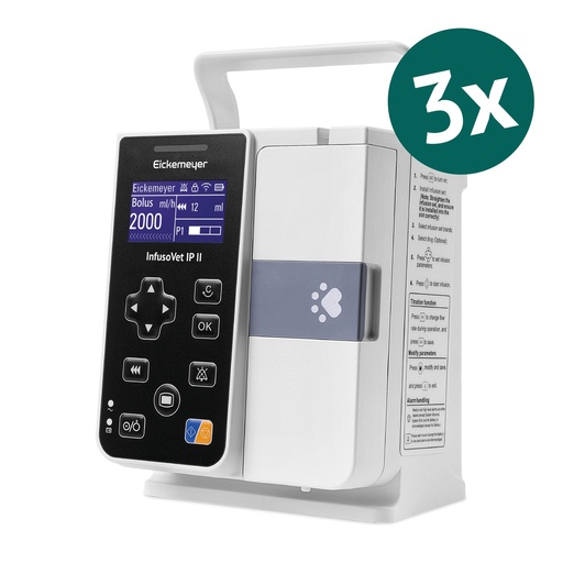 [A40208703] 3× EICKEMEYER INFUSIOVET IP II infúziós pumpa