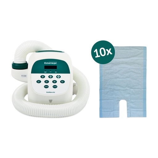 [64800010] EickWarm Air – állatorvosi melegítő rendszer, 10 db egyszer használatos melegítő takaróval (1450 × 1020 mm)