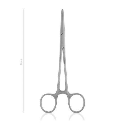 [141616] CRILE érleszorító csipesz, egyenes, 16 cm