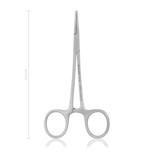 [141512] HALSTEAD-MOSQUITO érleszorító csipesz, hajlított, 1×2 fogú kivitel, 12,5 cm