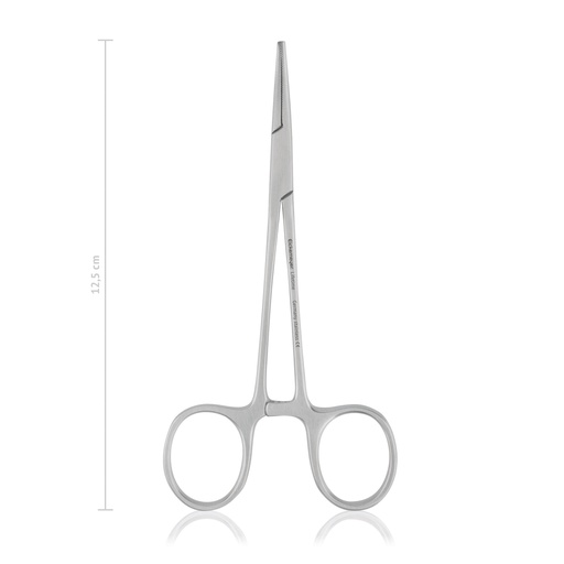[141412] HALSTEAD-MOSQUITO érleszorító csipesz, egyenes, 1×2 fogú kivitel, 12,5 cm