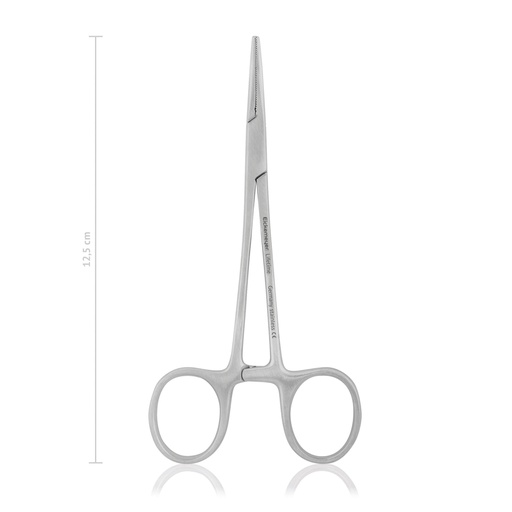 [141312] HALSTEAD-MOSQUITO érleszorító csipesz, hajlított, 12,5 cm