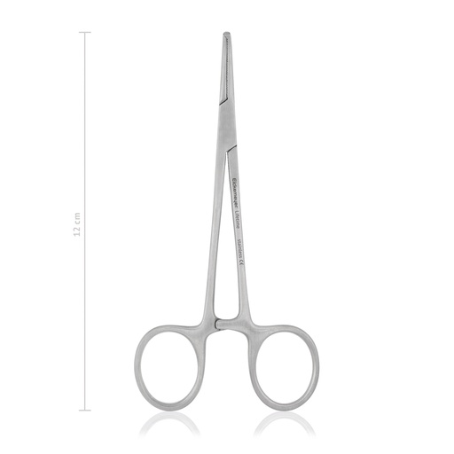 [973712] MOSQUITO érleszorító, hajlított,1x2 fogú kivitel, 12 cm