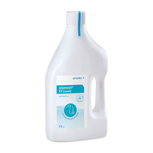 [307315] Gigasept FF fertőtlenítő oldat, 2000 ml — 5%-os oldat, legfeljebb 15 perces behatási idő, videoendoszkópokhoz
