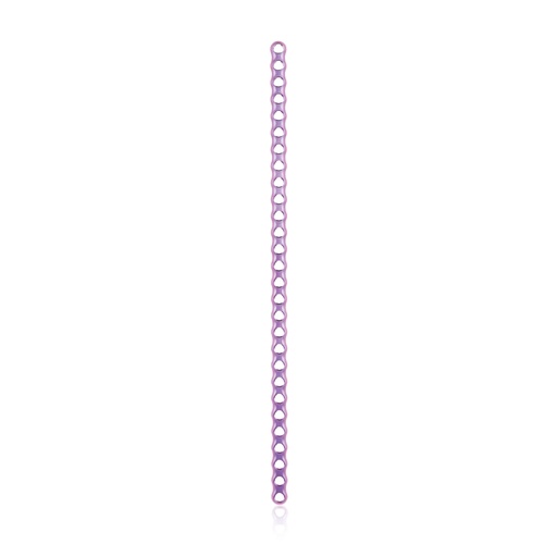 [185520] EickLoxx csontlemez, 28 lyuk, 224 × 8,0 × 2,7 mm, 2.7 / 3.5 rendszerhez, titán, magenta