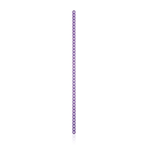 [185519] EickLoxx csontlemez, 41 lyuk, 225 × 6,5 × 2,4 mm, 1.7 / 2.3 rendszerhez, titán, magenta