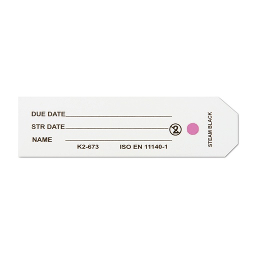 [502400] Jelölőcímkék sterilizáló konténerekhez, indikátorral, 100 db/csomag, 57 × 17 mm