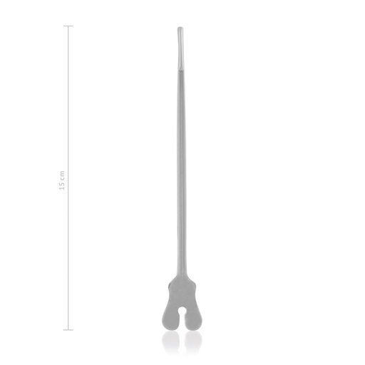 [155015] Barázdált vezetőszonda, zárt végű, 15 cm