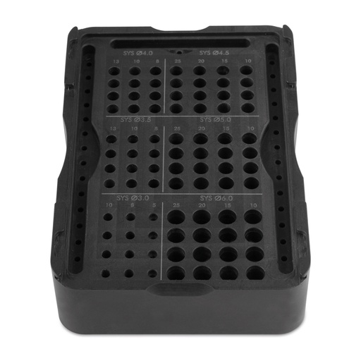 [191530] Zlig tálca, üres, interferenciacsavarokhoz