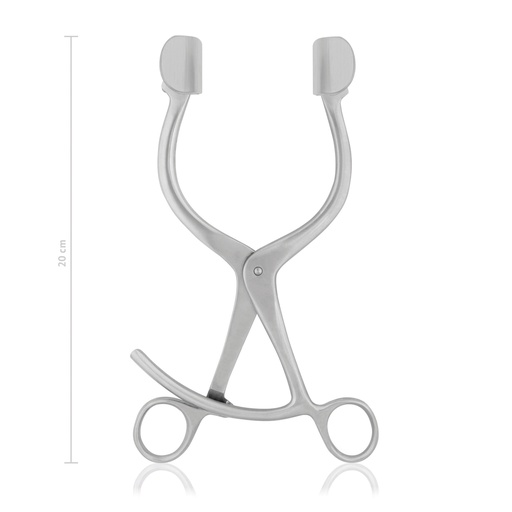 [161720] COLLIN-féle gégefeltáró, keskeny lapokkal (lovakhoz), 20 cm