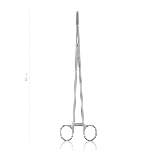 [142920] SATINSKY érleszorító, hajlított, atraumatikus befogófelülettel, 20 cm
