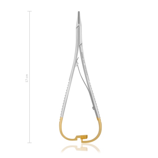 [152317] EICKEMEYER-GRAZIL tűfogó, belső zárómechanizmussal – vékony kivitel, 17 cm, TC
