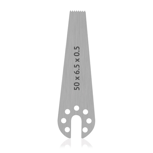 [196130] OrthoVet Plus fűrészpenge AESCULAP csatlakozással, H 50 × Sz 6,5 × V 0,5 mm